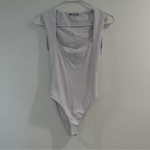 Zara Soft White Bodysuit Top